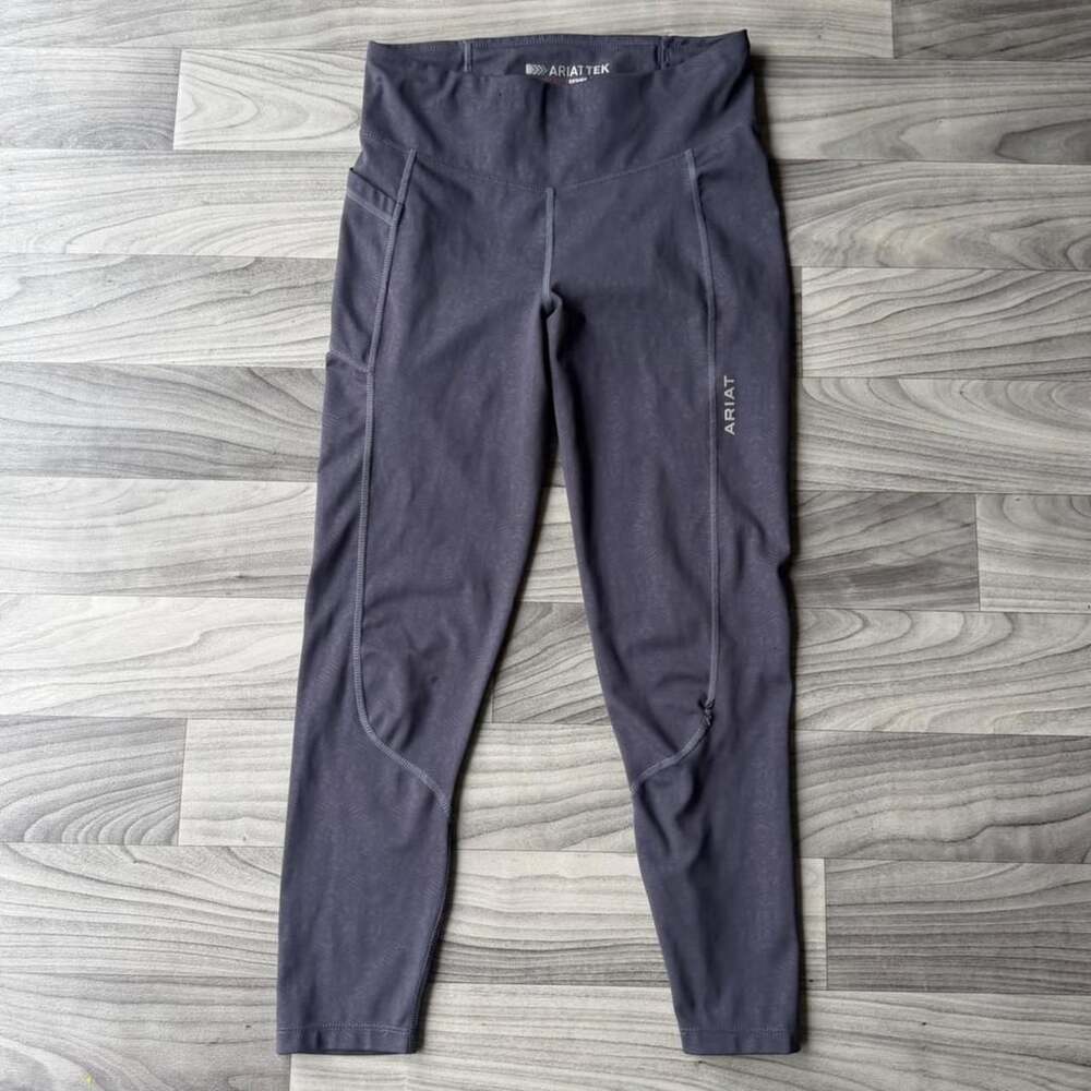 Ariat Tek Heat Series Leggings Size M Grey Patterned Athletic Tights